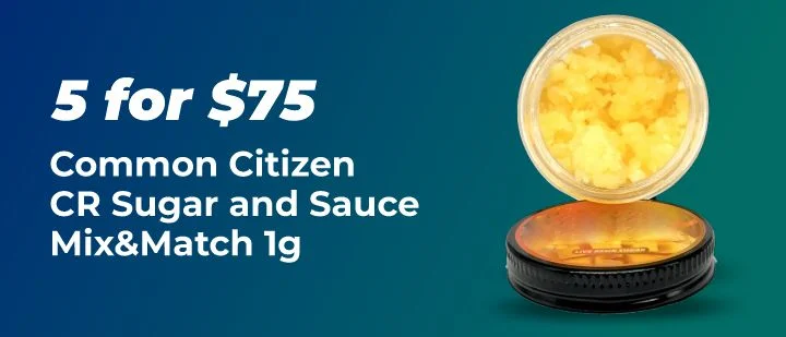 5 for $75 - Common citizen CR Sugar and Sauce. Mix & Match 1 gram