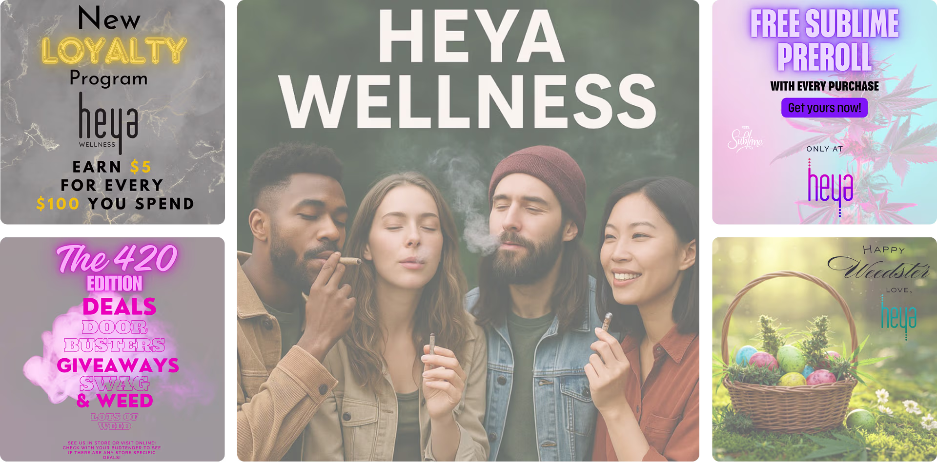 Cannabis products by various brands